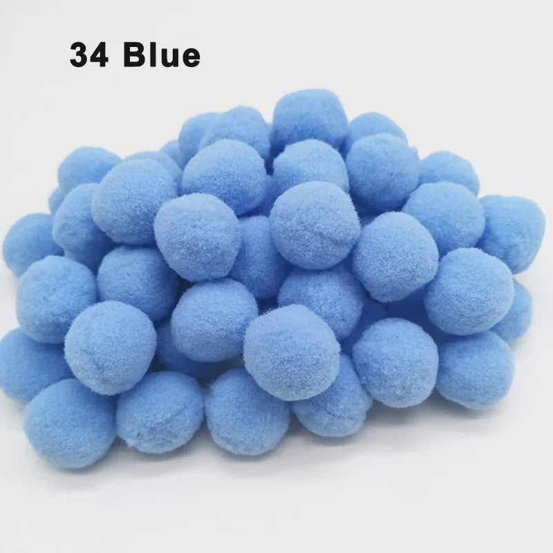 Mix van Zachte Pompoms (8-30mm) voor Knutselen, Decoratie & Speelgoed
