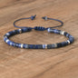 Natuurlijke Blauwe Emperor Steen Kralen Armband - Verstelbaar & Uniek