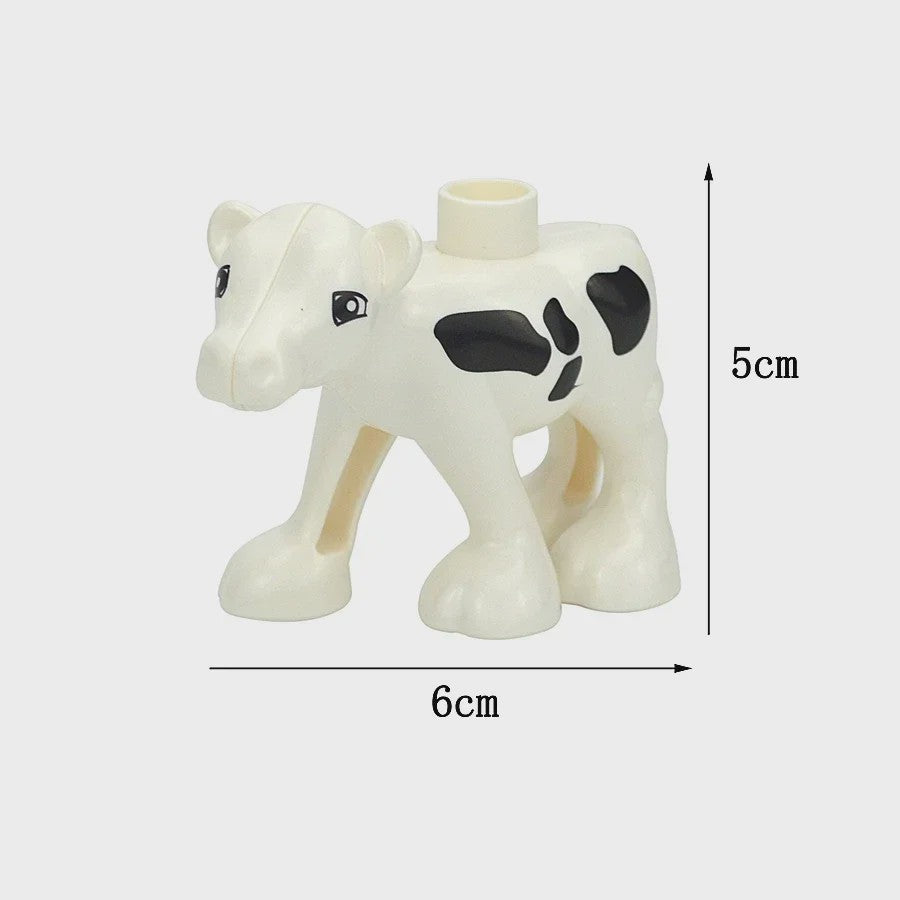 Grote Bouwstenen Dierenpark & Boerderij Figuren - Compatibel met Duplo