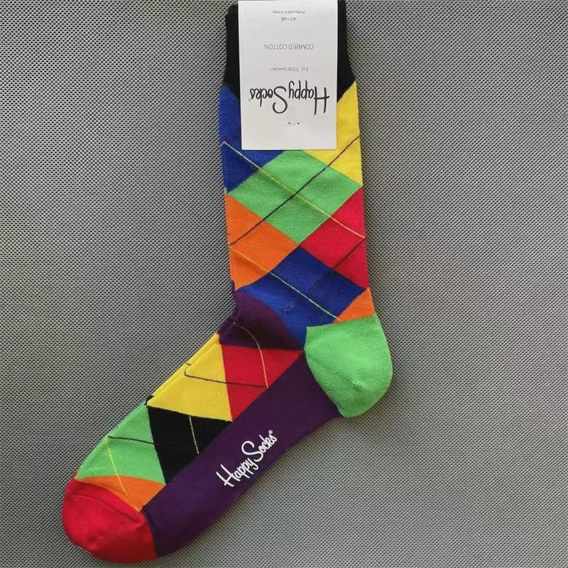 Happy Socks Heren Sokken Katoen - Maat 41-46 EU