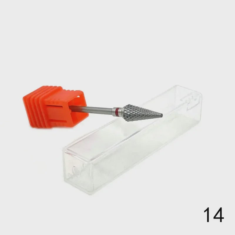 Professionele Tungsten Carbide Nagelboor Bits Set - 33 Stijlen voor Manicure & Pedicure