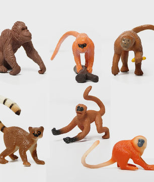 Realistische Aapjes Figuren Set: Educatief Speelgoed voor Kinderen