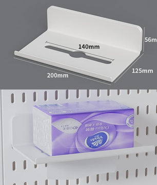 Modulaire Bureau Pegboard Organizer - Wandmontage, Staand & Clip-on