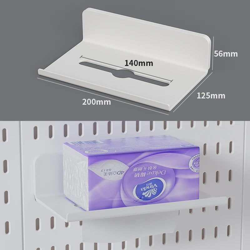 Modulaire Bureau Pegboard Organizer - Wandmontage, Staand & Clip-on