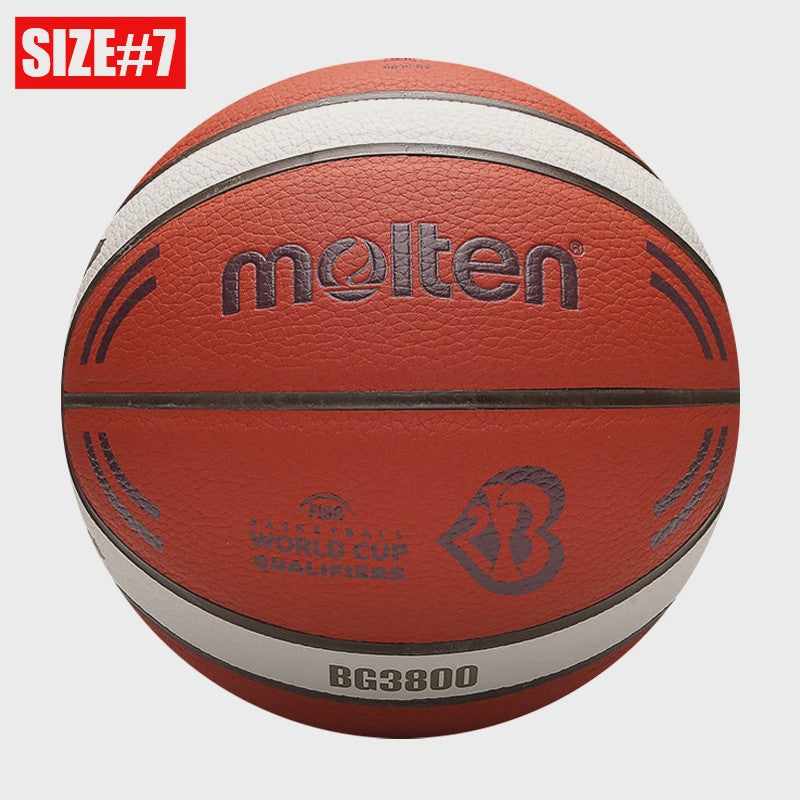 Molten BG3100 Basketbal: Officiële Maat 7, 6, 5 | PU Leer | Indoor & Outdoor Gebruik