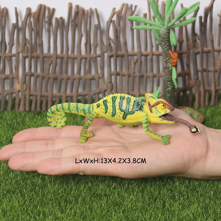 Realistische Reptielen Speelgoedset: Kameleon, Leguaan, Baardagaam & Meer