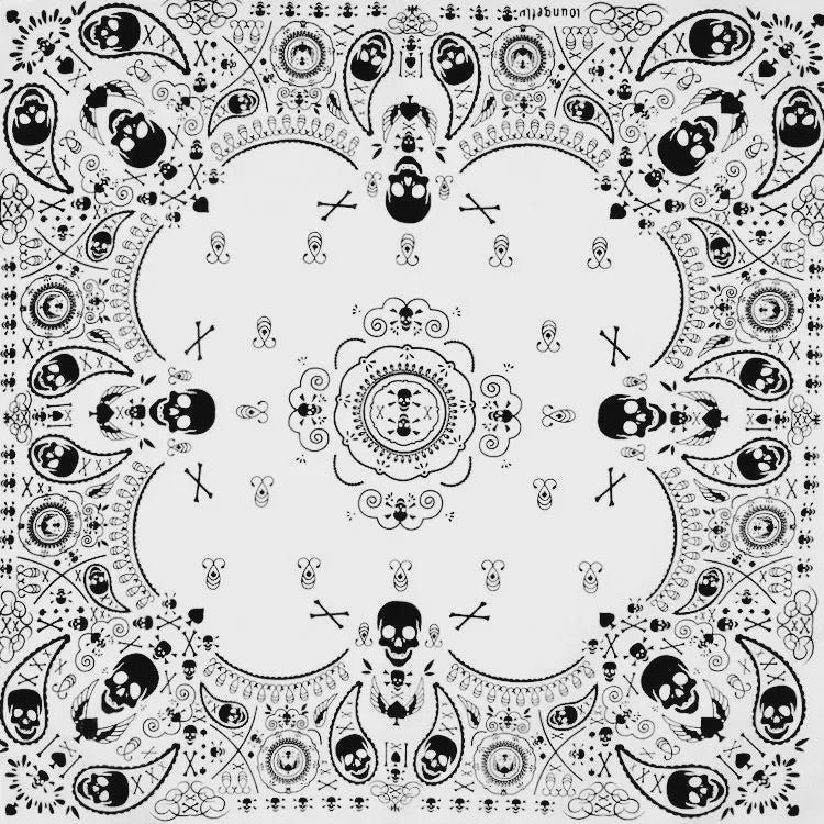 Skull Bandana Katoen - Hip Hop Stijl Hoofddoek & Accessoire