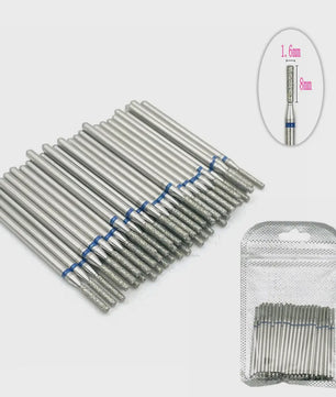 50 Stuks Diamant Freesjes Set - 2.35mm Schacht voor Nagel- en Tandheelkundig Gebruik