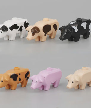 Bouwstenen Dierenpark & Boerderij: Varkens, Kippen, Panda's, Olifanten en Meer - Speelgoed Bouwpakket