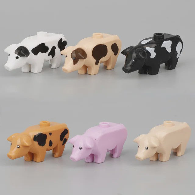 Bouwstenen Dierenpark & Boerderij: Varkens, Kippen, Panda's, Olifanten en Meer - Speelgoed Bouwpakket