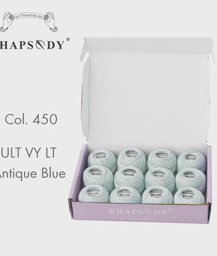 Rhapsody Pearl Cotton Garen Set - Maat 8 - 12 Bollen voor Haken, Borduren & Knutselen
