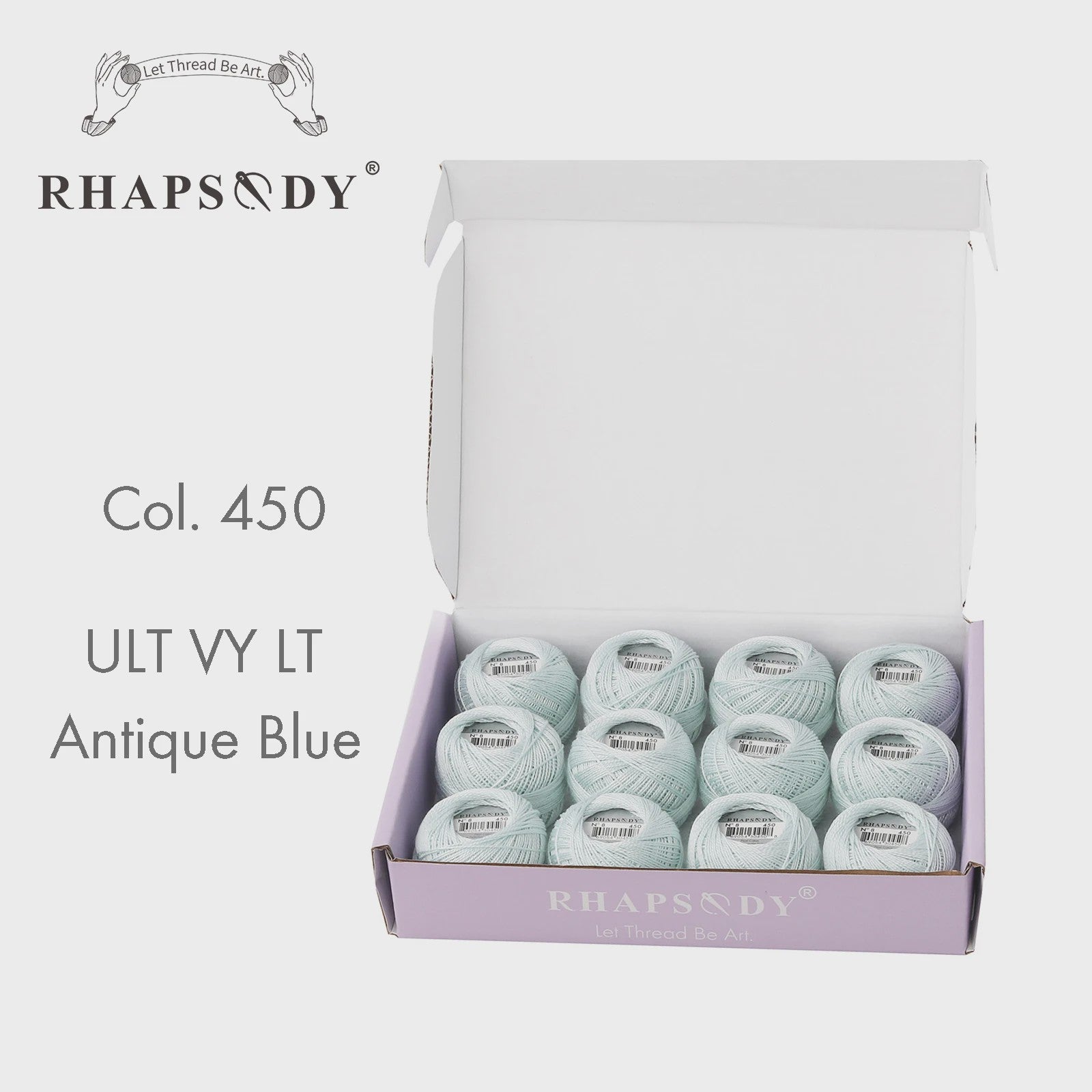 Rhapsody Pearl Cotton Garen Set - Maat 8 - 12 Bollen voor Haken, Borduren & Knutselen