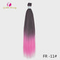 26 Inch Ombre Kleuren Vlechtsel Haar Synthetisch Pre-stretched Jumbo Braids Haar voor Cosplay & Pruiken
