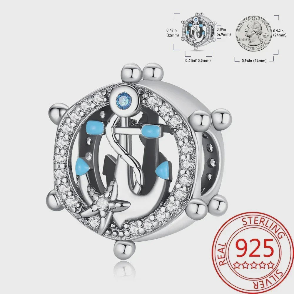 925 Sterling Zilver Oceaan Serie Bedel - DIY Armband Bedeltje voor Dames