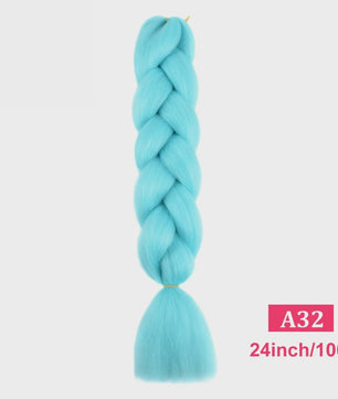24 Inch Jumbo Braids Haarverlenging - Synthetisch Vlecht Haar in Kleurrijke Tinten
