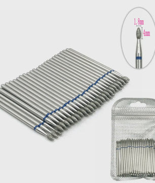 50 Stuks Diamant Freesjes Set - 2.35mm Schacht voor Nagel- en Tandheelkundig Gebruik
