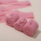 Handgemaakte Satijn Chiffon Lint Set - 3 Rollen van 5m met Rafeleffect voor Bruiloft, Cadeau & DIY Decoratie