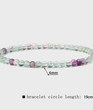Natuursteen Armband met Kwarts, Kattenoog, Jades & Aquamarijn Kralen - Stretch Bangle voor Dames & Heren