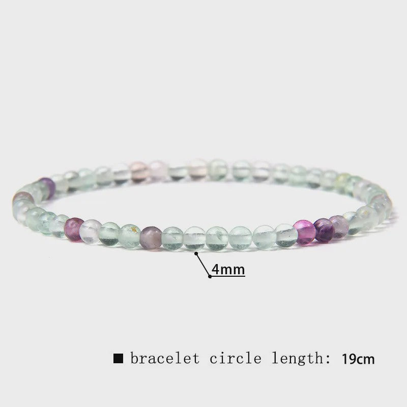 Natuursteen Armband met Kwarts, Kattenoog, Jades & Aquamarijn Kralen - Stretch Bangle voor Dames & Heren