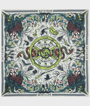 Unisex Katoenen Bandana met Dierenprint & Paisley Motief - Veelzijdig te Dragen