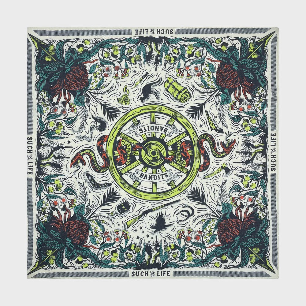 Unisex Katoenen Bandana met Dierenprint & Paisley Motief - Veelzijdig te Dragen