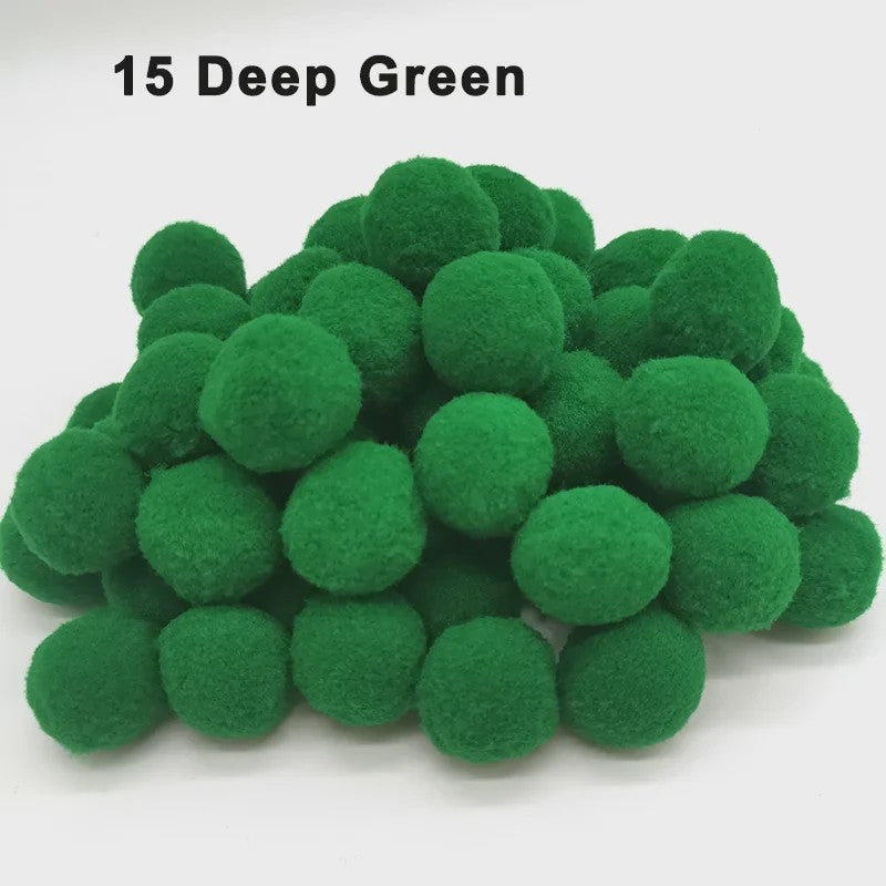 Mix van Zachte Pompoms (8-30mm) voor Knutselen, Decoratie & Speelgoed