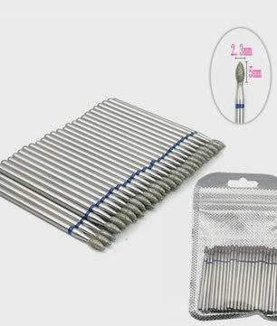 50 Stuks Diamant Freesjes Set - 2.35mm Schacht voor Nagel- en Tandheelkundig Gebruik