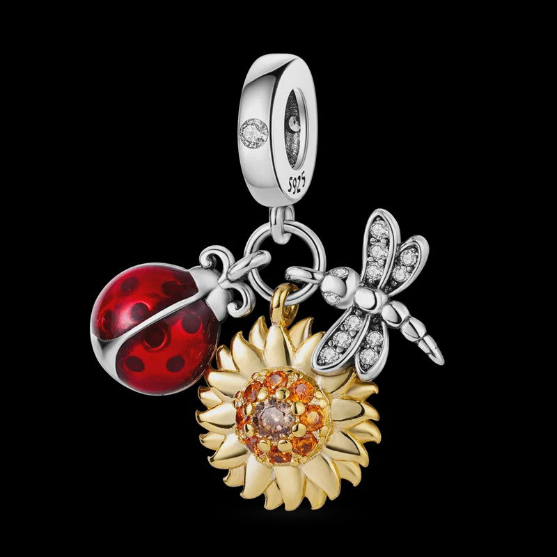 925 Sterling Zilveren Bedel: Vlinder & Vuurvliegje - DIY Sieraden voor Armband & Ketting