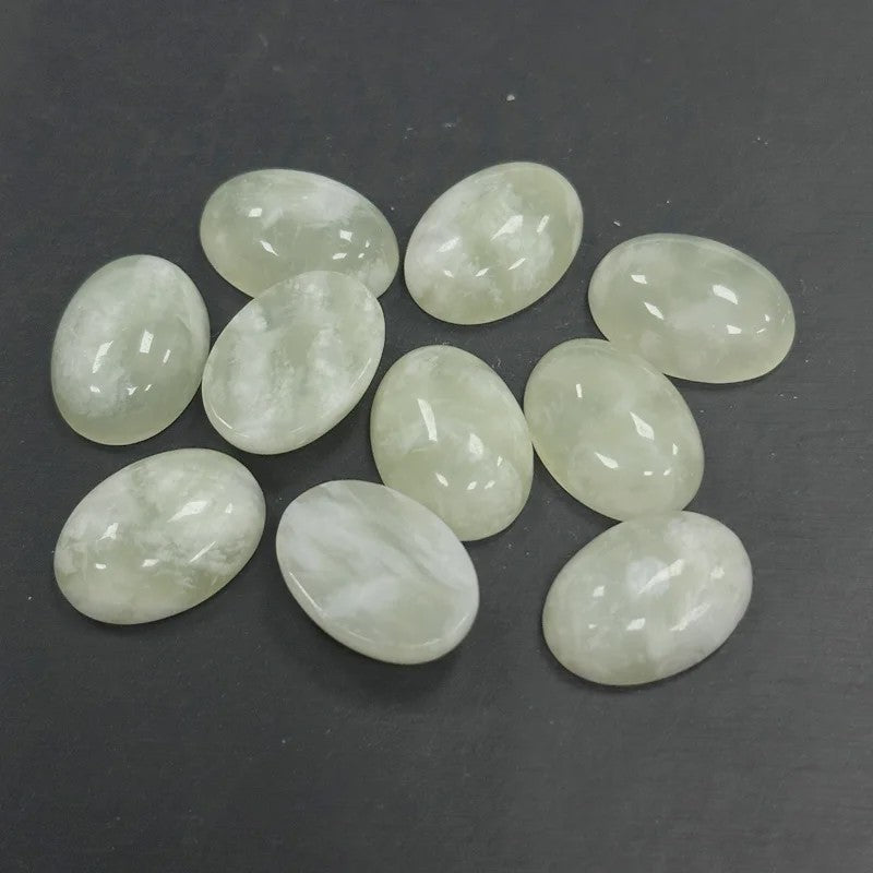 10x Kristal Cabochons Ovaal 13x18mm - Natuurlijke Helende Stenen voor Sieraden Maken
