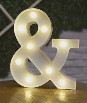 Decoratieve LED Letter & Cijfer Lampen - Creëer Sfeer met Warm Licht