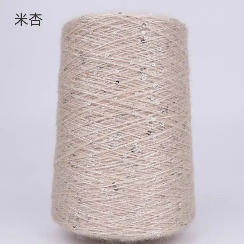 Zacht Pluche Mohair Garen met Pailletten - Kleurrijk Brei-, Haak- en Naaigaren (520g)