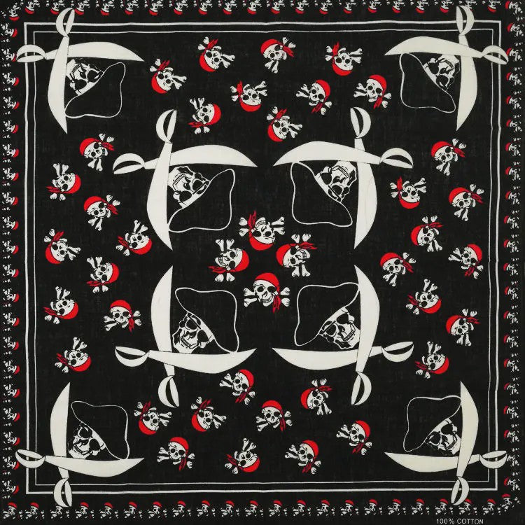 Skull Bandana Katoen - Hip Hop Stijl Hoofddoek & Accessoire