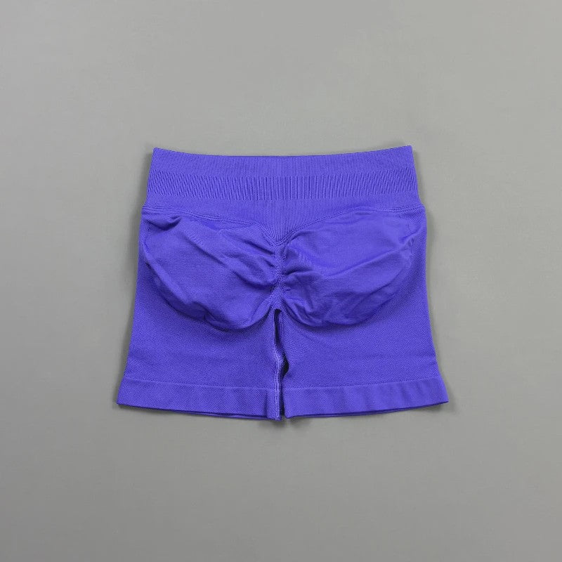 HISTELLO Seamless Biker Shorts Dames - Low Waist Scrunch Butt voor Fitness & Yoga