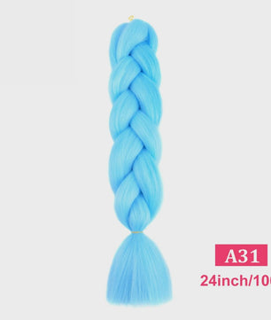 24 Inch Jumbo Braids Haarverlenging - Synthetisch Vlecht Haar in Kleurrijke Tinten
