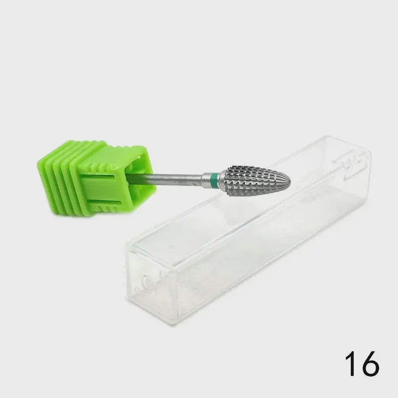 Professionele Tungsten Carbide Nagelboor Bits Set - 33 Stijlen voor Manicure & Pedicure