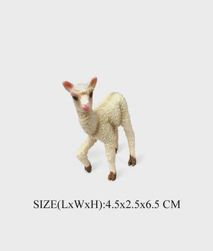 Realistische Alpaca & Kameel Figuren Set - Handgeschilderd, Educatief Speelgoed