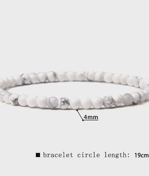 Natuursteen Armband met Kwarts, Kattenoog, Jades & Aquamarijn Kralen - Stretch Bangle voor Dames & Heren