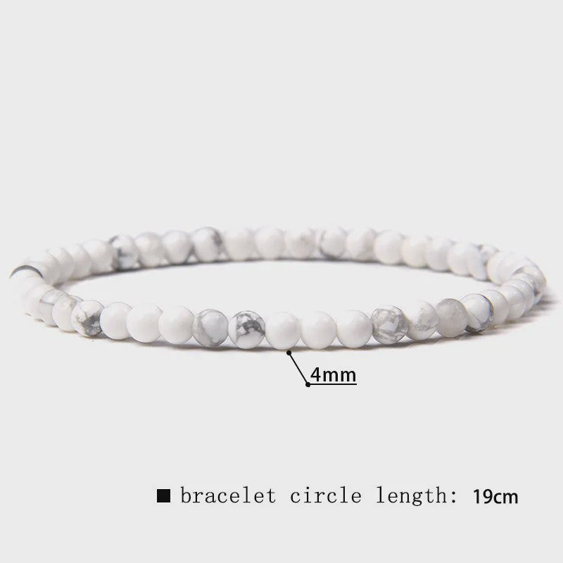 Natuursteen Armband met Kwarts, Kattenoog, Jades & Aquamarijn Kralen - Stretch Bangle voor Dames & Heren