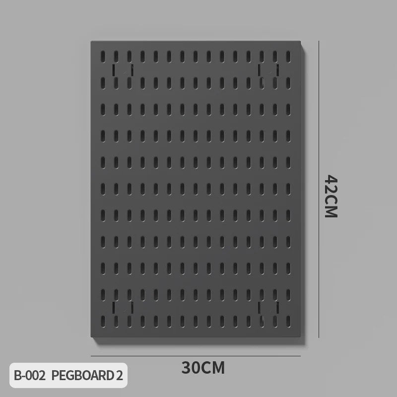 Modulaire Bureau Pegboard Organizer - Wandmontage, Staand & Clip-on