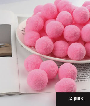 Mix van Zachte Pompoms (8-30mm) voor Knutselen, Decoratie & Speelgoed
