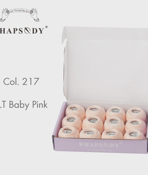Rhapsody Pearl Cotton Garen Set - Maat 8 - 12 Bollen voor Haken, Borduren & Knutselen