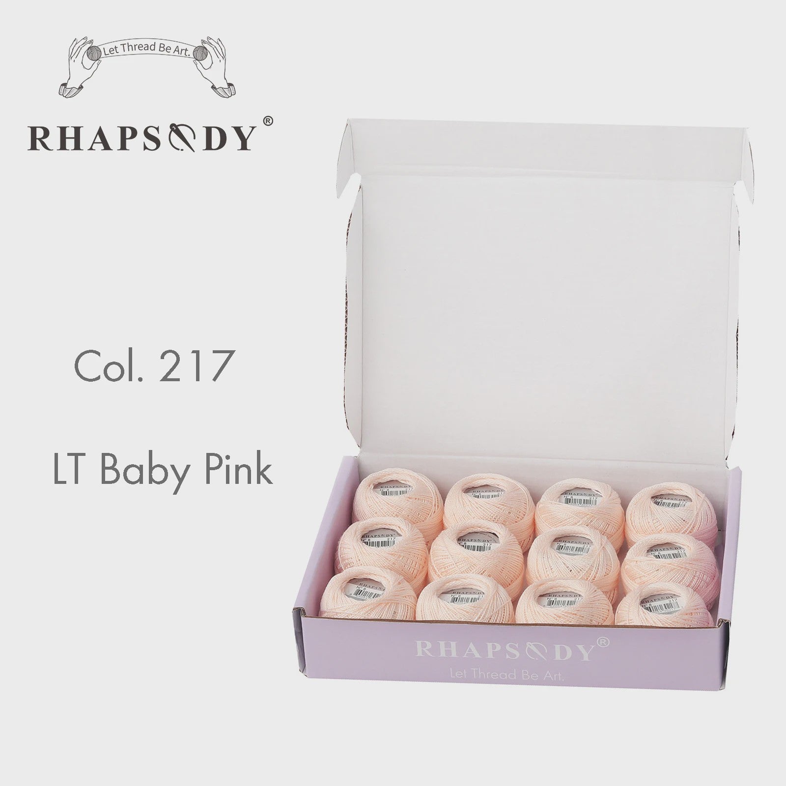 Rhapsody Pearl Cotton Garen Set - Maat 8 - 12 Bollen voor Haken, Borduren & Knutselen