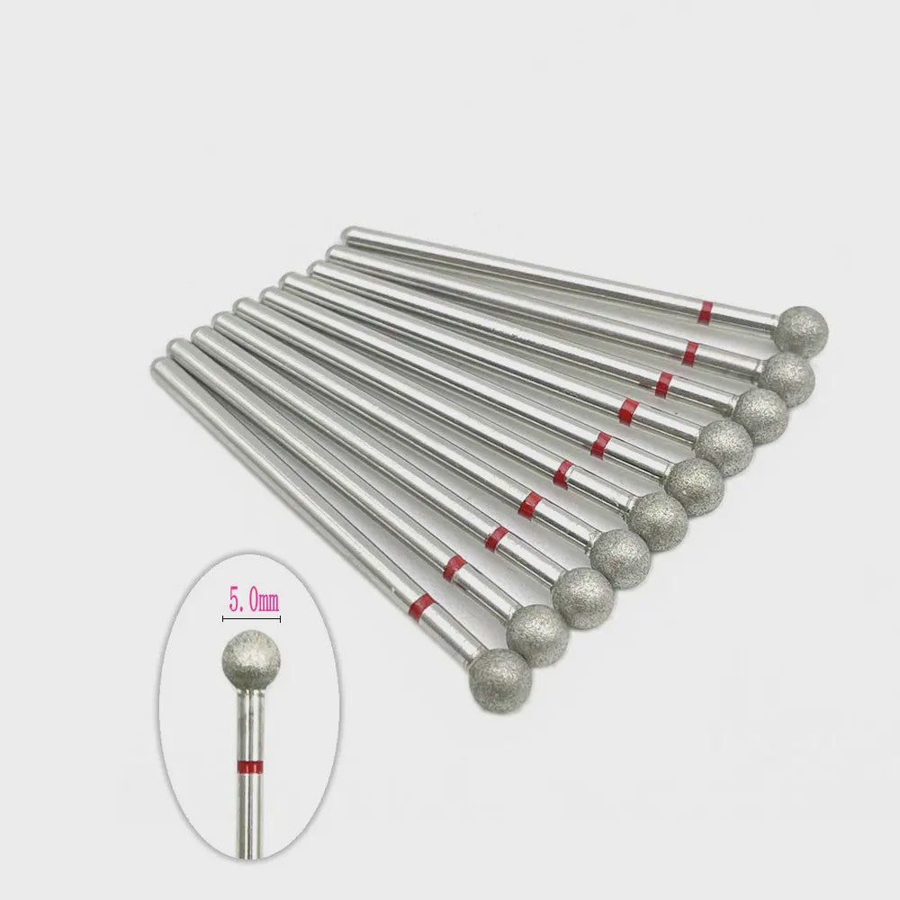 10x Diamant Freesbits Set - 2.35mm Schacht voor Tandheelkunde & Nagelstyling