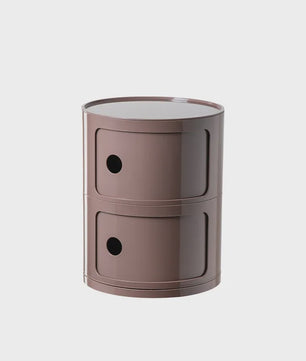 Moderne Ronde Nachtkastje - Minimalistisch Plastic Bijzetkastje
