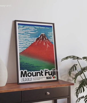 Japanse Koi Vis & Okinawa Vintage Poster - Japandi Wanddecoratie