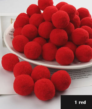Mix van Zachte Pompoms (8-30mm) voor Knutselen, Decoratie & Speelgoed