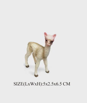 Realistische Alpaca & Kameel Figuren Set - Handgeschilderd, Educatief Speelgoed