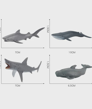 Plastic Dieren Speelgoed Collectie: Zee, Land & Insecten Miniatuur Set voor Kinderen