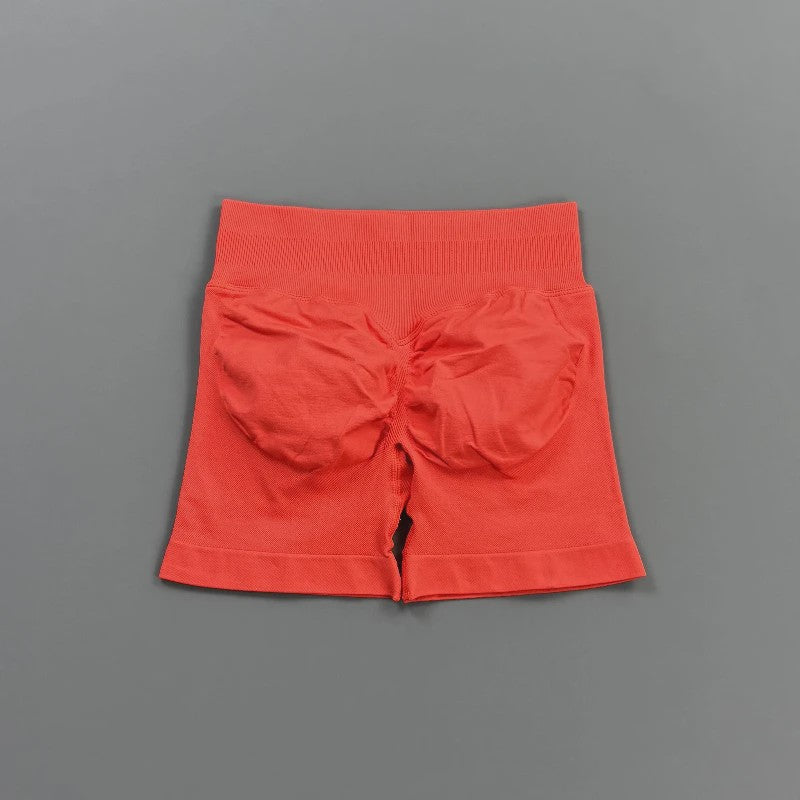 HISTELLO Seamless Biker Shorts Dames - Low Waist Scrunch Butt voor Fitness & Yoga