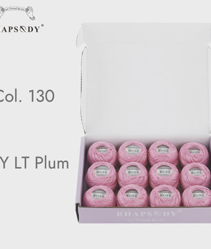 Rhapsody Pearl Cotton Garen Set - Maat 8 - 12 Bollen voor Haken, Borduren & Knutselen